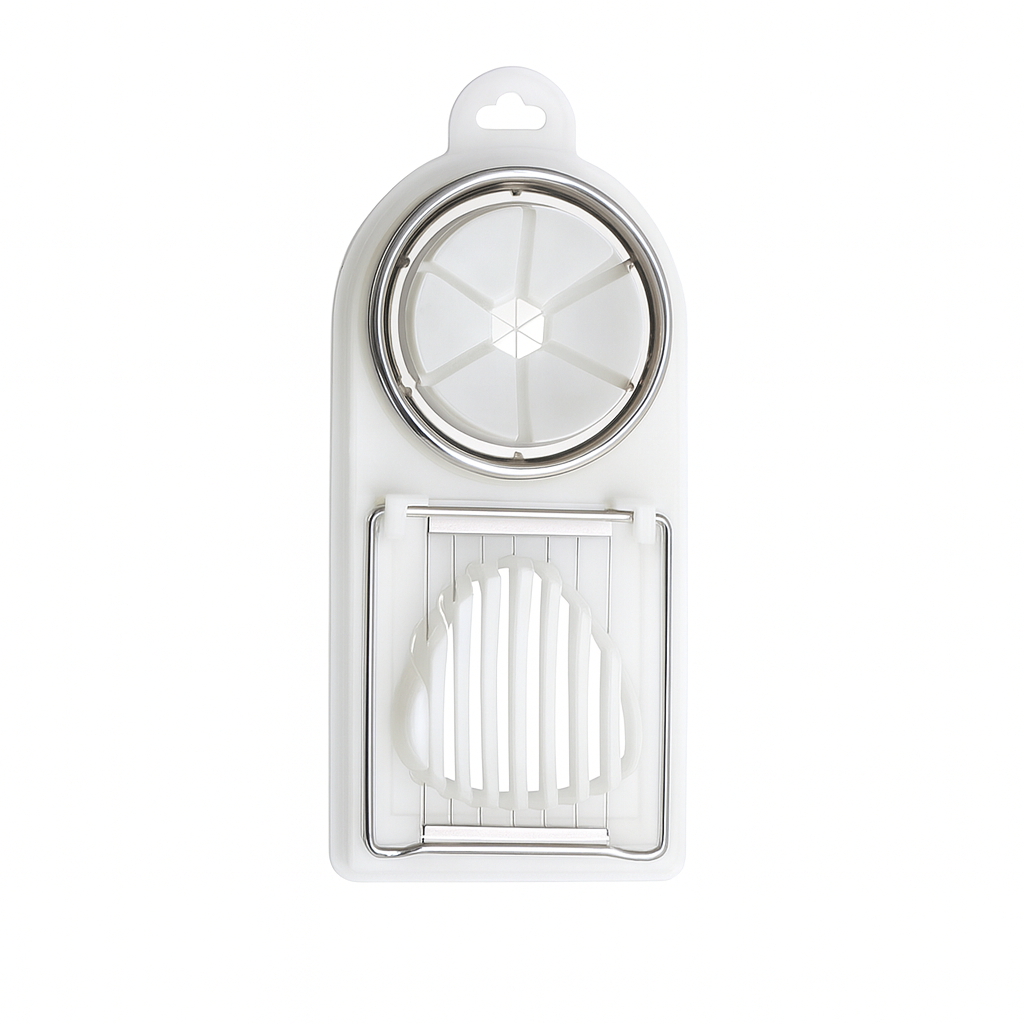 DuoCut Eier-Schneider 2-in-1 Weiß