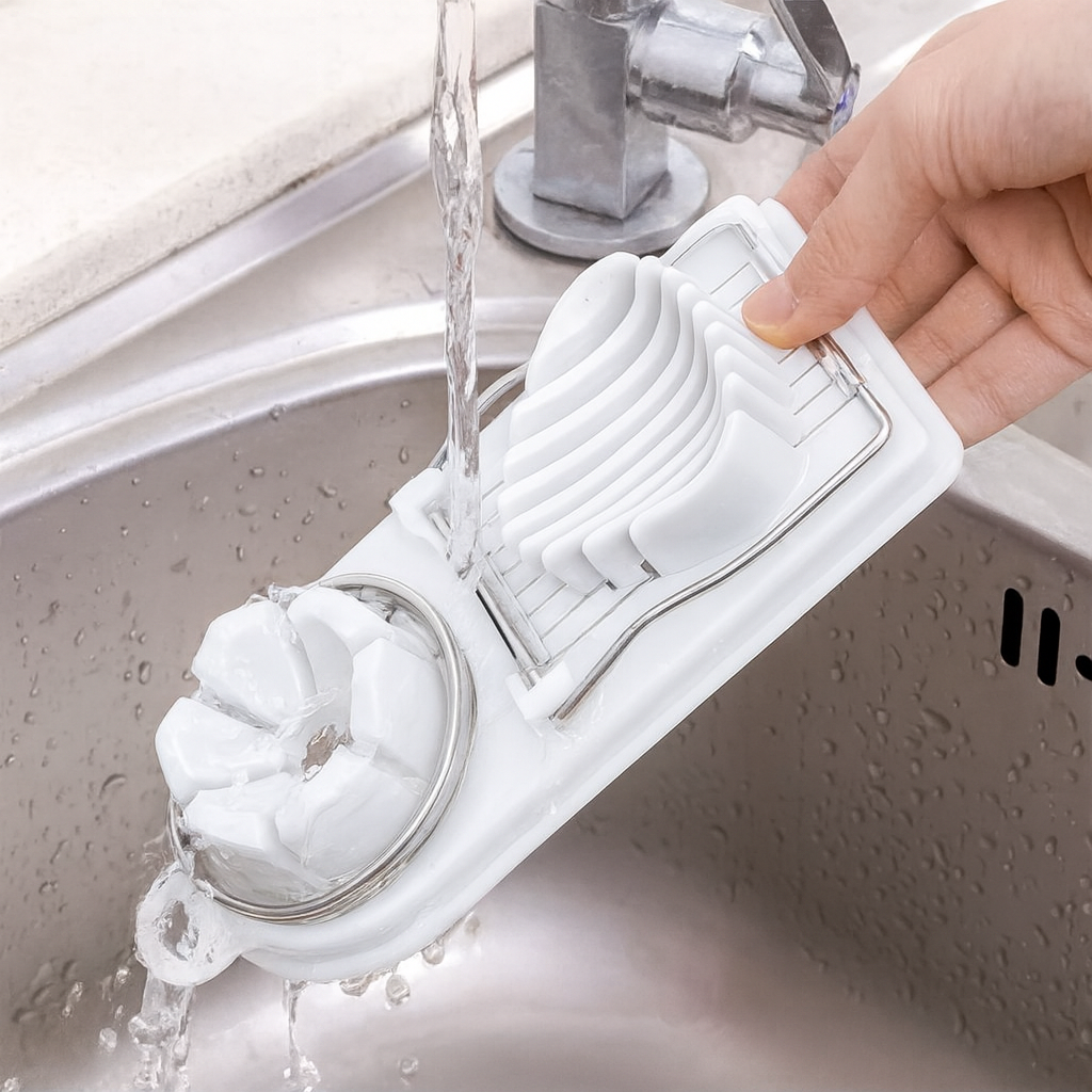 DuoCut Eier-Schneider 2-in-1 Weiß