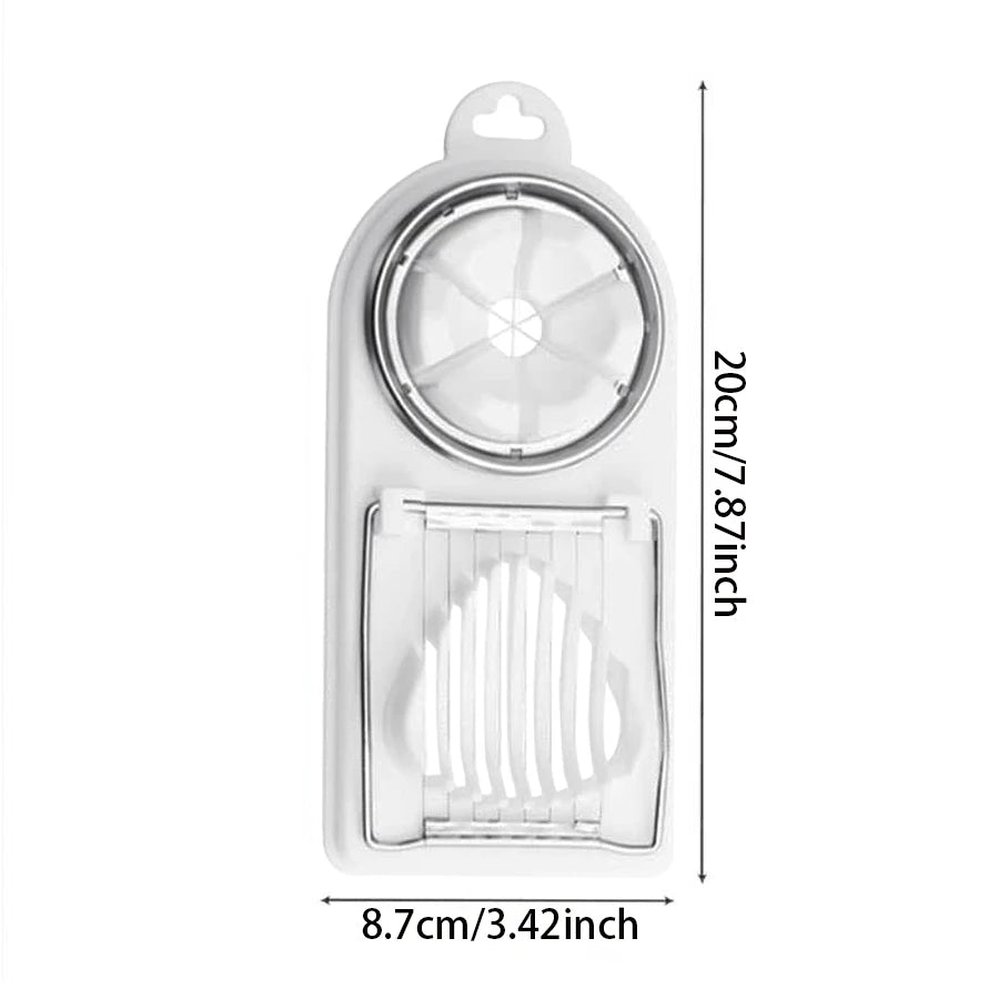 DuoCut Eier-Schneider 2-in-1 Weiß