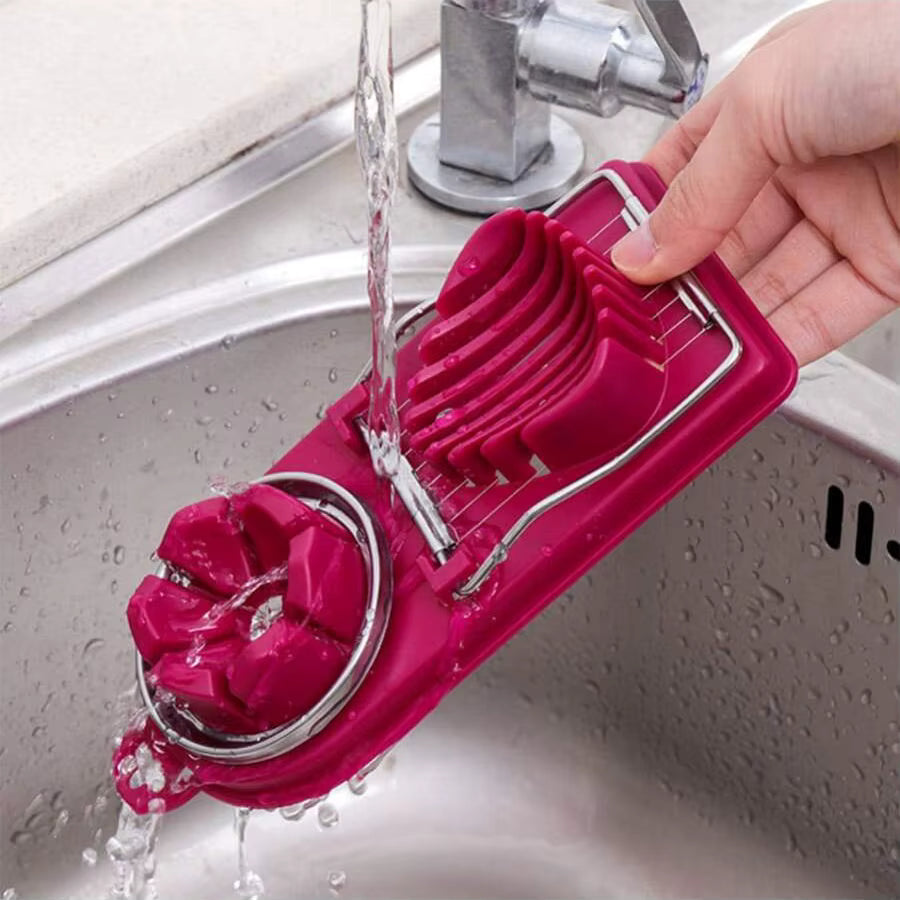 DuoCut Eier-Schneider 2-in-1 Rot