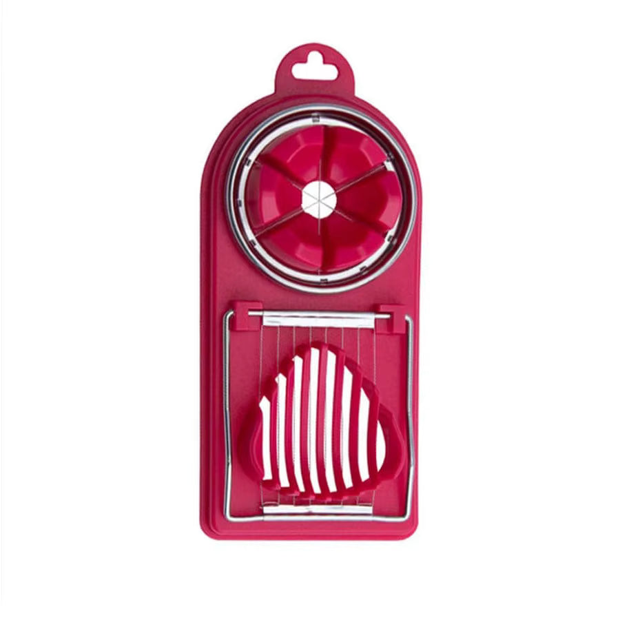 DuoCut Eier-Schneider 2-in-1 Rot